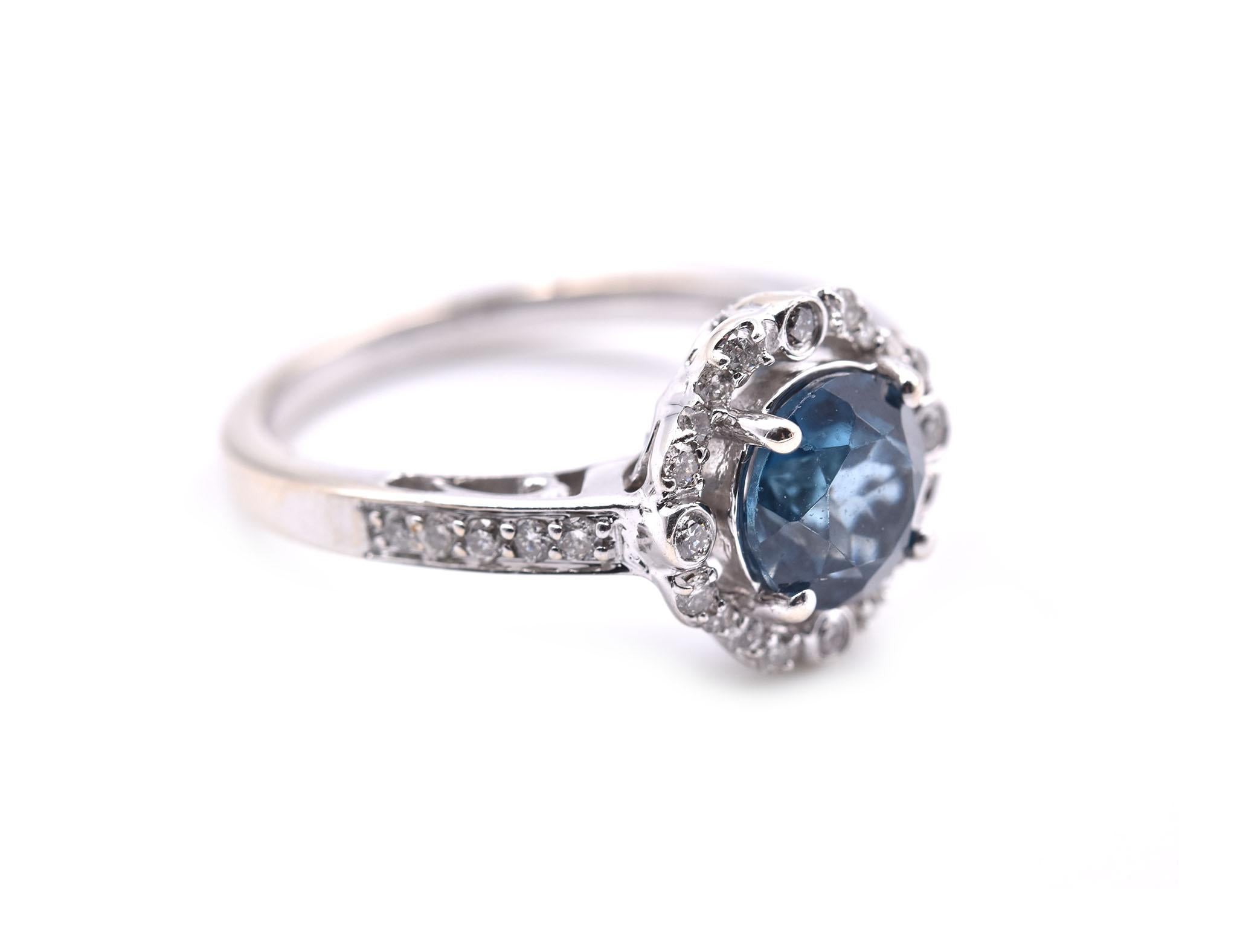 london blue topaz ring