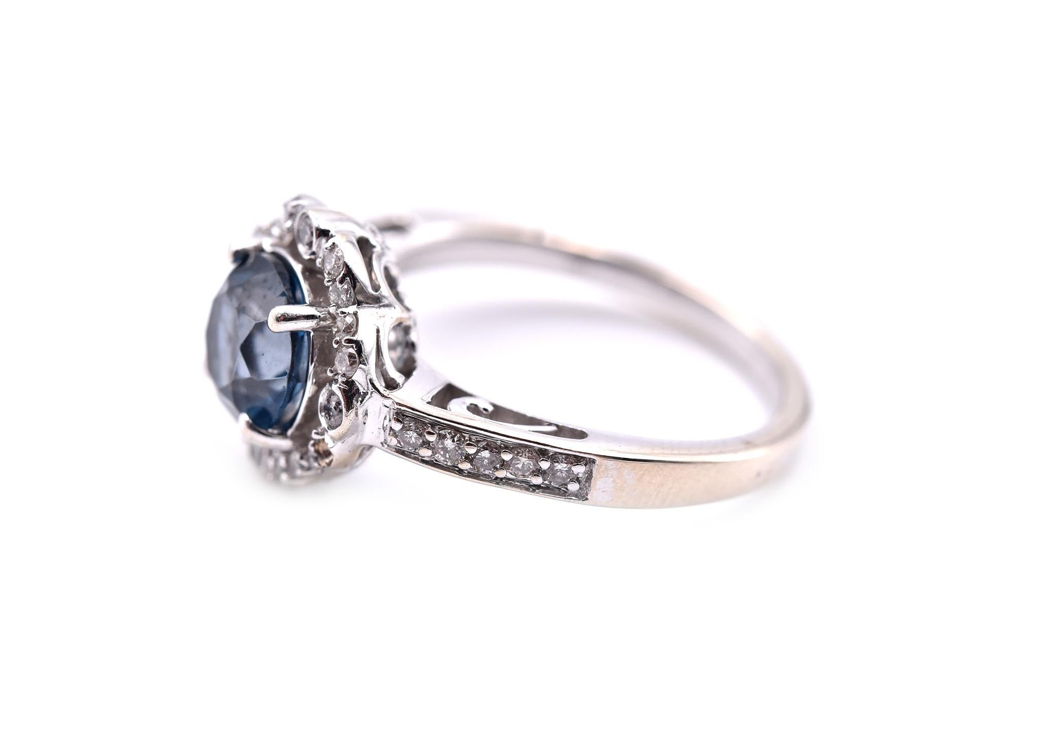 blue dismond ring