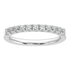 14K White Gold Mae Crown Diamond Ring '1/2 Ct. tw'