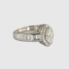 14K White Gold Marquise Diamond Ring
