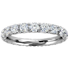14K White Gold Mia French Pave Diamond Eternity Ring '1 1/2 Ct. Tw'