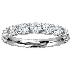 14k White Gold Mia French Pave Diamond Eternity Ring '2 Ct. Tw'
