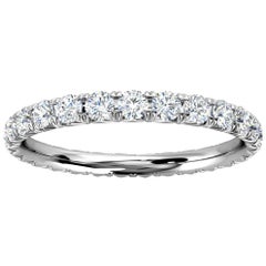 Anillo de oro blanco de 14 quilates Mia French Pave Diamond Eternity Ring '3/4 Ct. Tw'