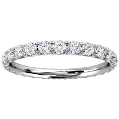 Anello Eternità Mia French Pave Diamond in oro bianco 14k '3/4 Ct. Tw'
