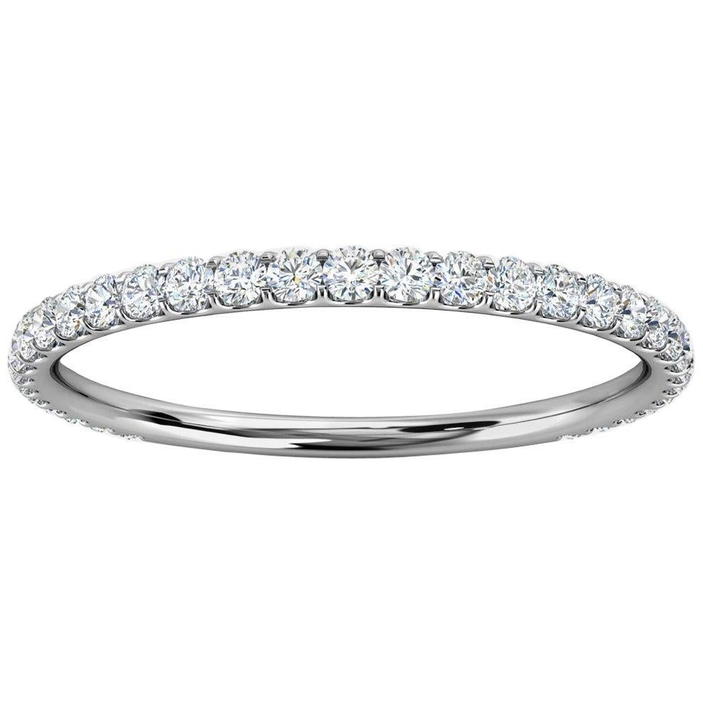 Anello con diamante mini Carol Gold da 1/4 di carato in oro bianco. Tw'