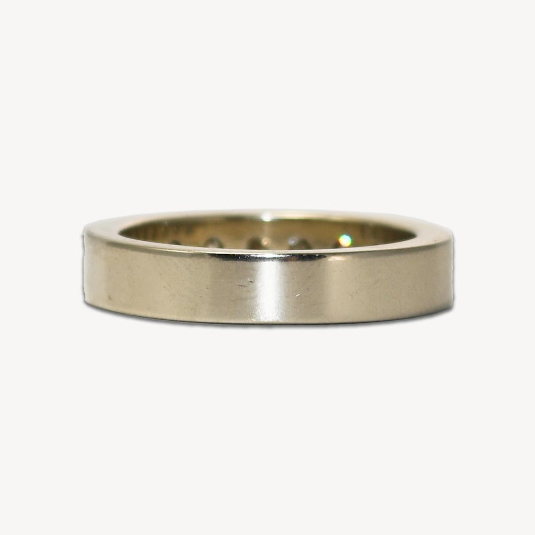 14K White Gold Moissanite Wedding Ring Set 3.2ct For Sale 3