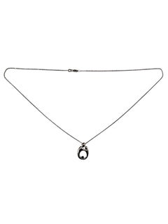 14K White Gold Mother and Child Pendant Necklace #24474
