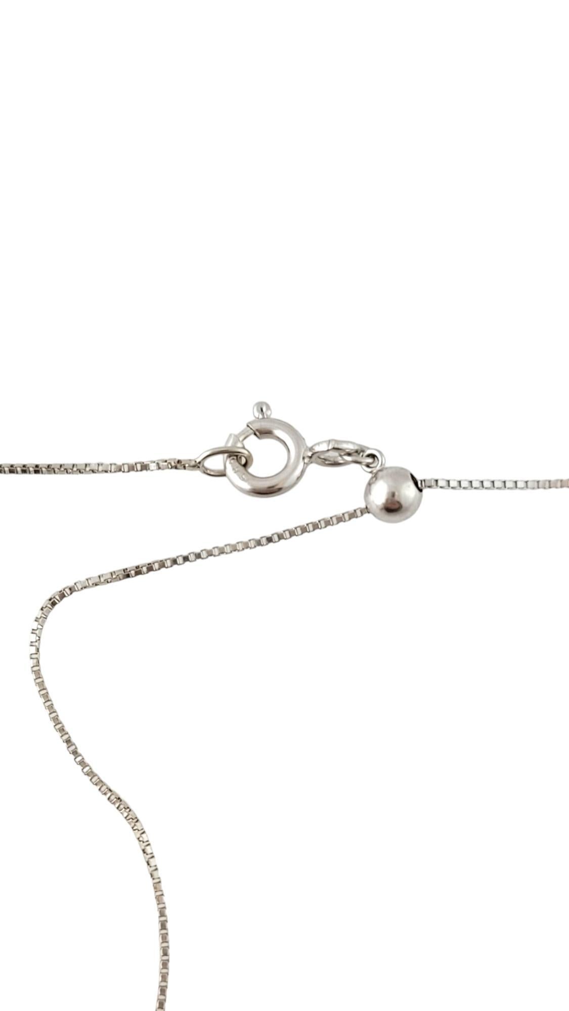 14K Weißgold Halskette mit Mutter- und Kind-Anhänger #17340 Damen