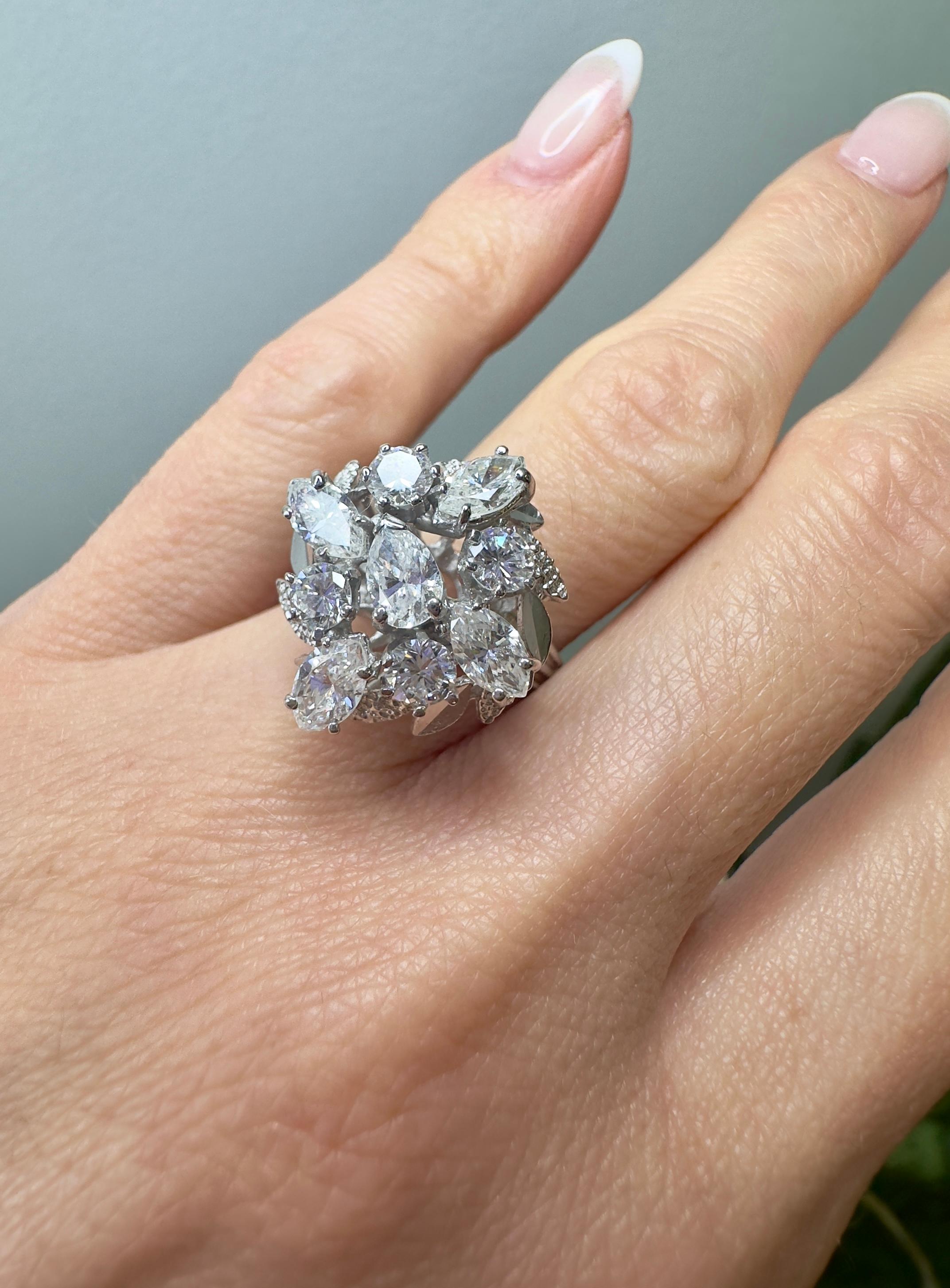 diamond shapes engagement rings