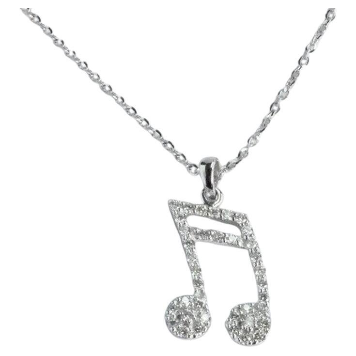 Boucheron 1960s Platinum 111 Carat Magnificent Musical Note Diamond