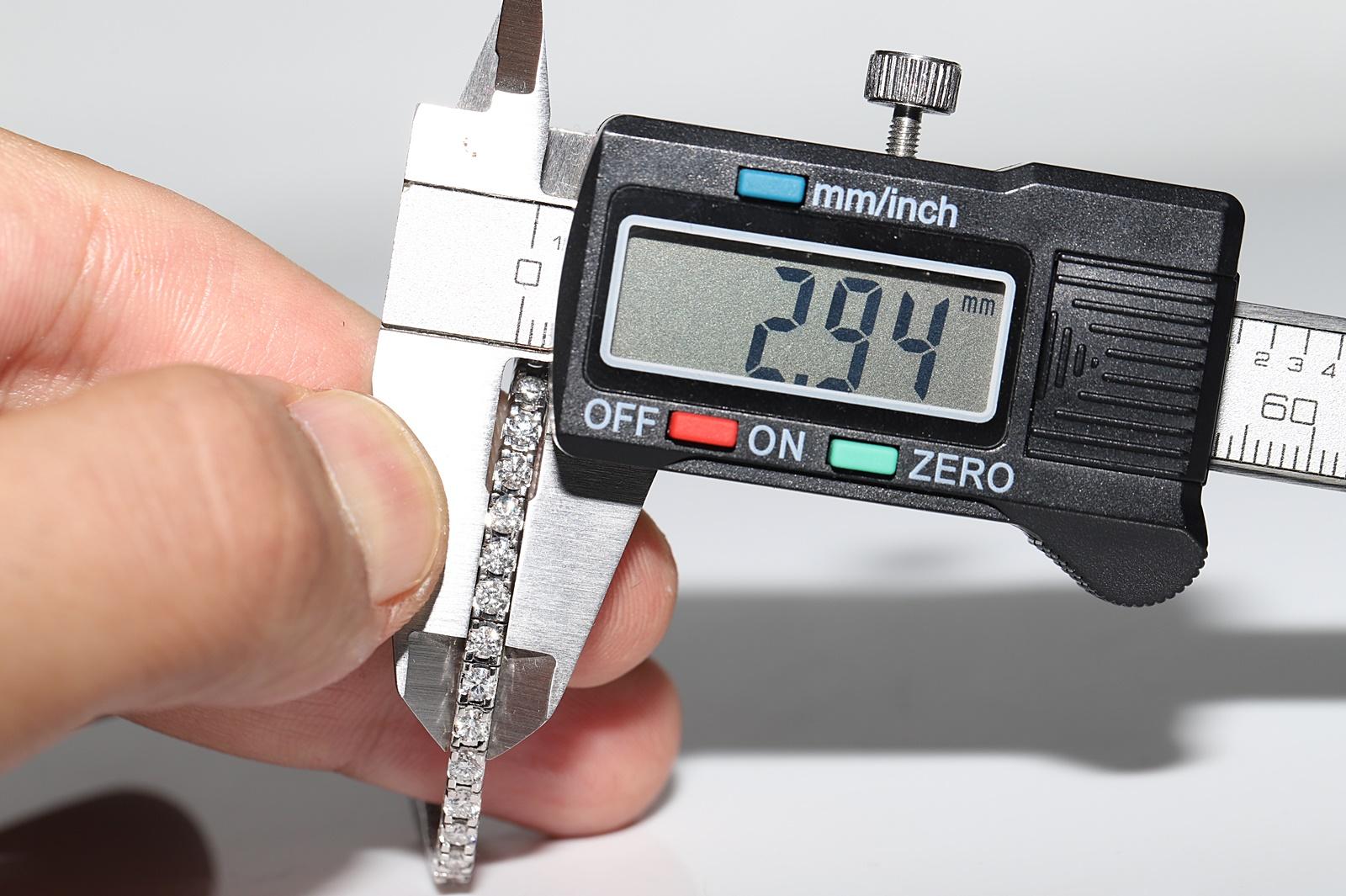 14k Weißgold Naturdiamant verziert Watervay Armband im Angebot 9