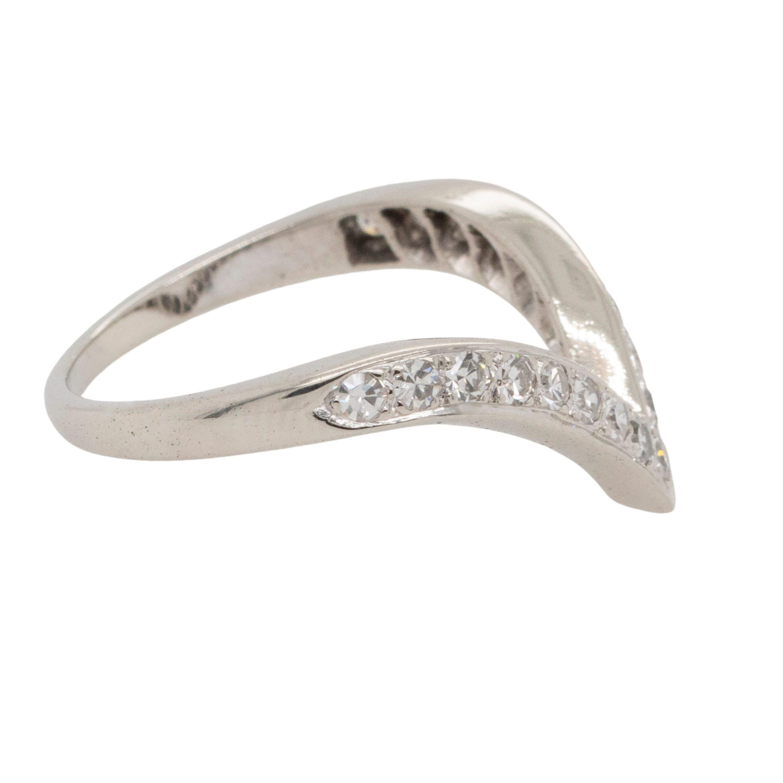14k White Gold Natural Diamond Ring For Sale 1
