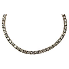 14k Weißgold Naturdiamant-Tennisarmband