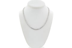 Collier de tennis en or blanc 14k et diamants naturels 23.00ctw