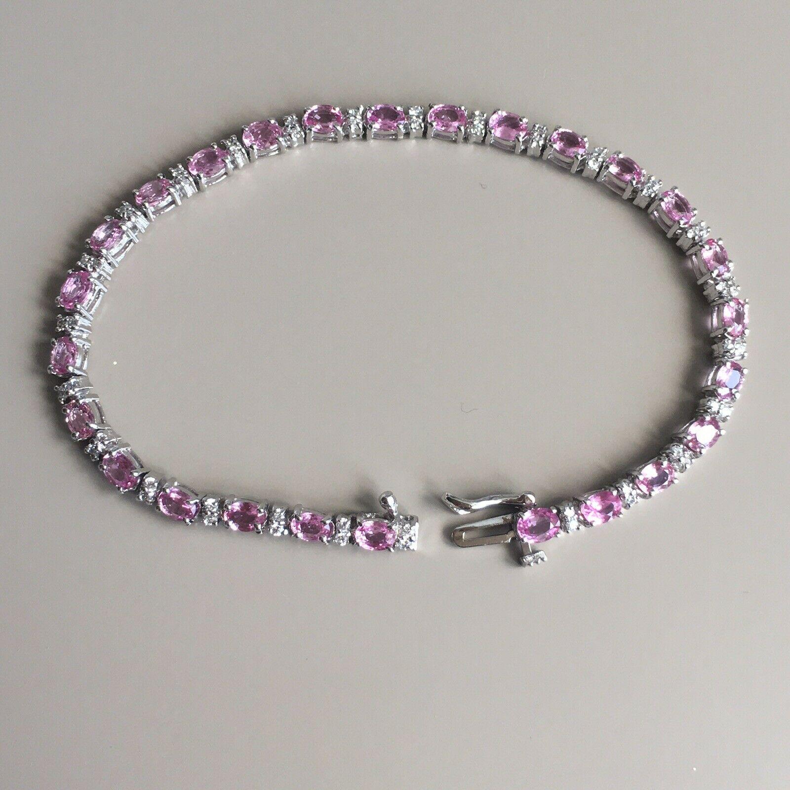 natural pink sapphire bracelet