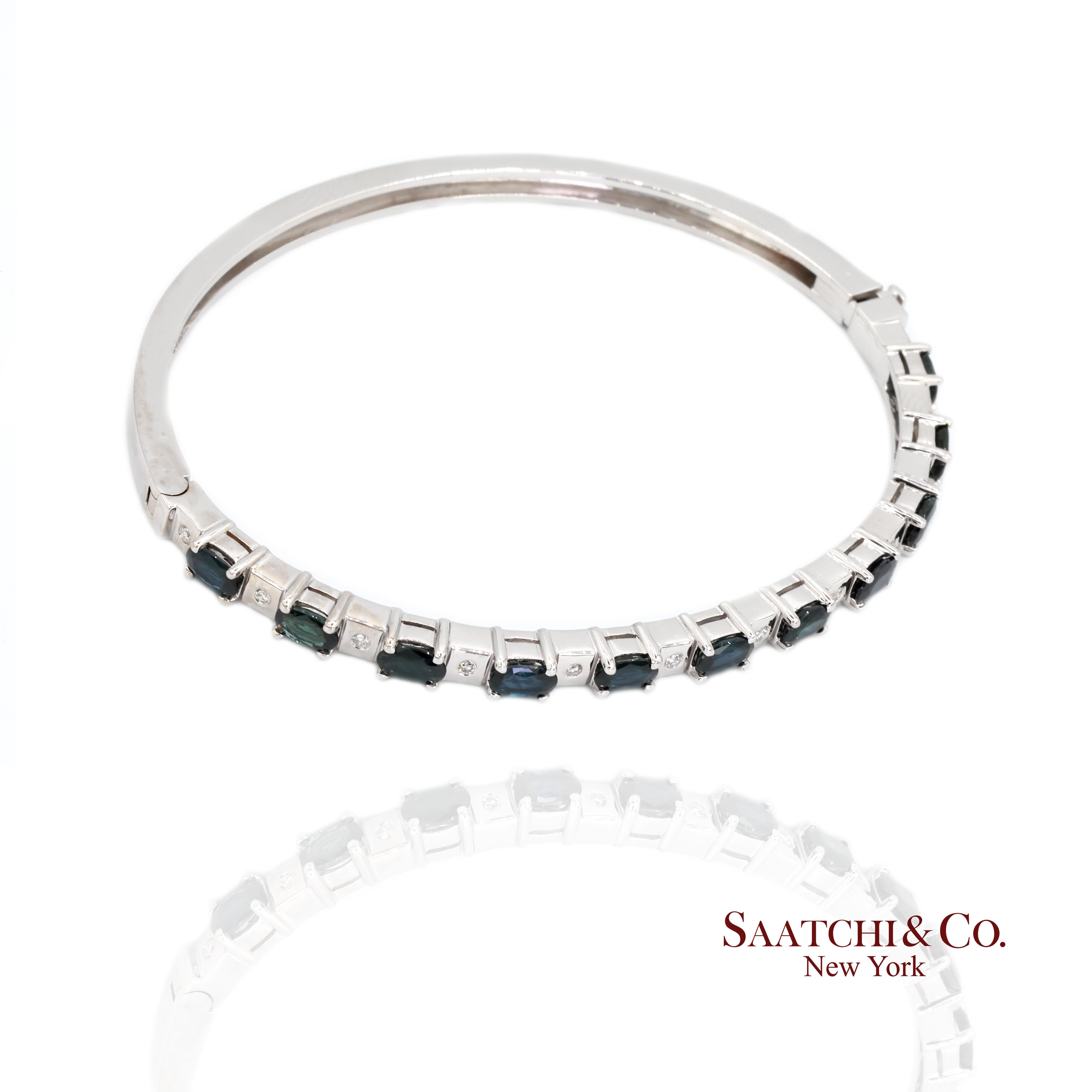 Bracelet en or blanc 14k saphir et diamant

Type de métal : Or blanc 14k
Poids total de l'article : 16,2 grammes
Longueur : 7.0 in
Largeur : 4,5 mm
Hauteur : 4.5 mm
De taille raisonnable : Non

1:
Pierre principale : Saphir
Poids en carats : 4.0