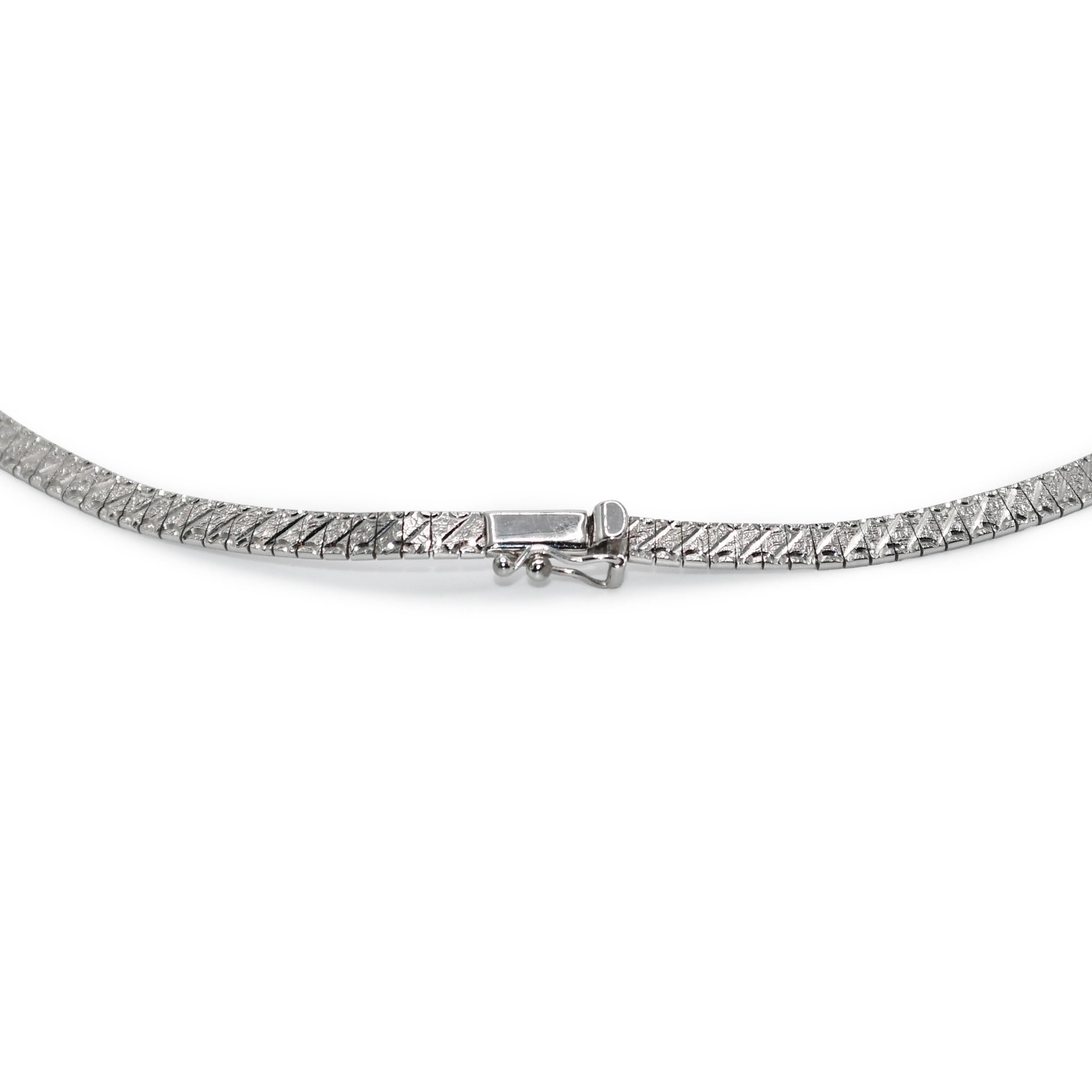 14K White Gold Necklace 17