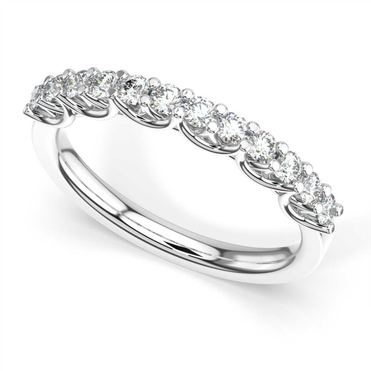 Round Cut 14K White Gold Olbia Diamond Ring '1/2 Ct. tw' For Sale