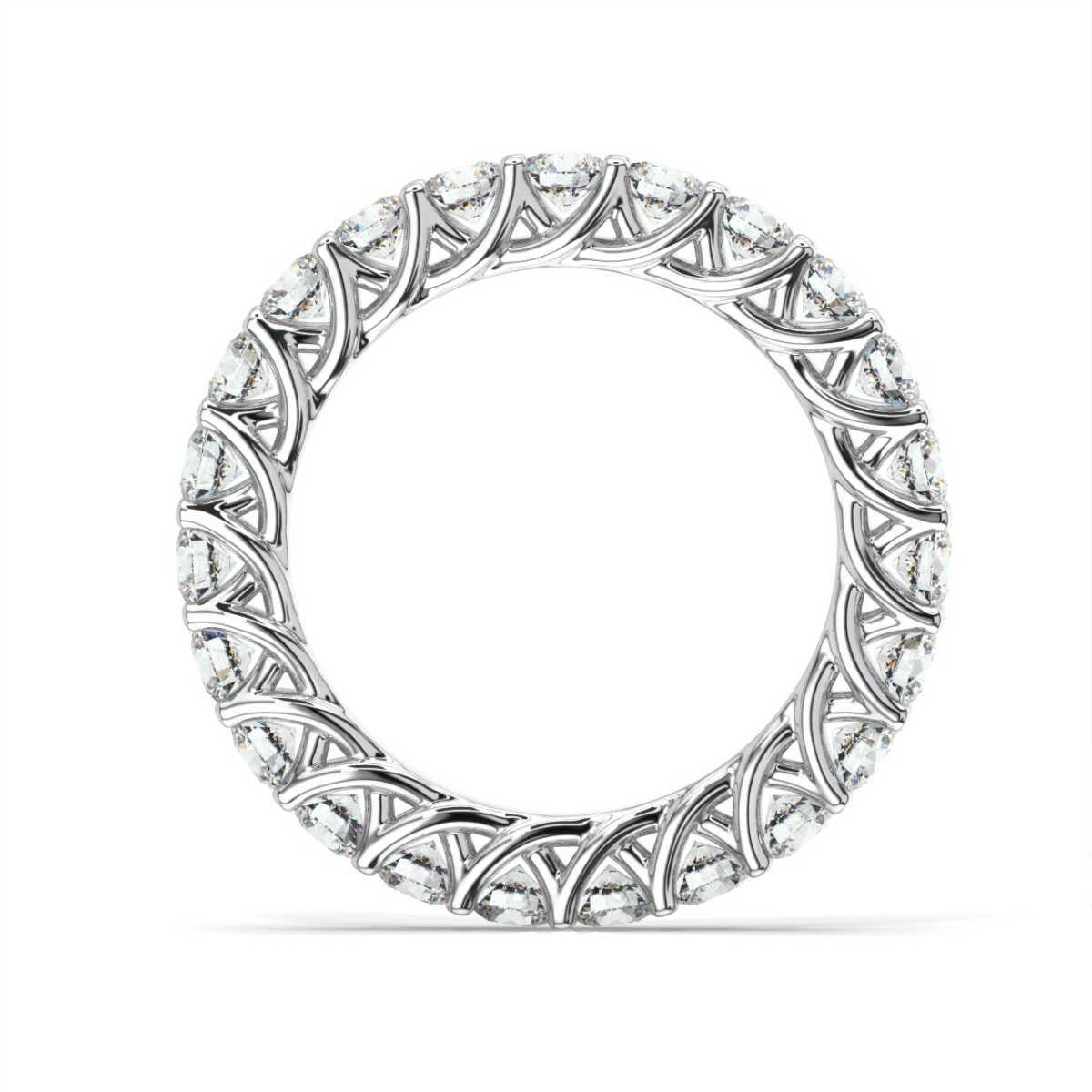 This stunning weave eternity ring features 23 perfectly matched round brilliant diamonds. Experience the difference!

Product details: 

Center Gemstone Color: WHITE
Side Gemstone Type: NATURAL DIAMOND
Side Gemstone Shape: ROUND
Metal: 14K White