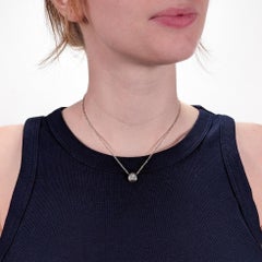 14k White Gold & Old European Cut 1.09 Ct. Solitaire Diamond