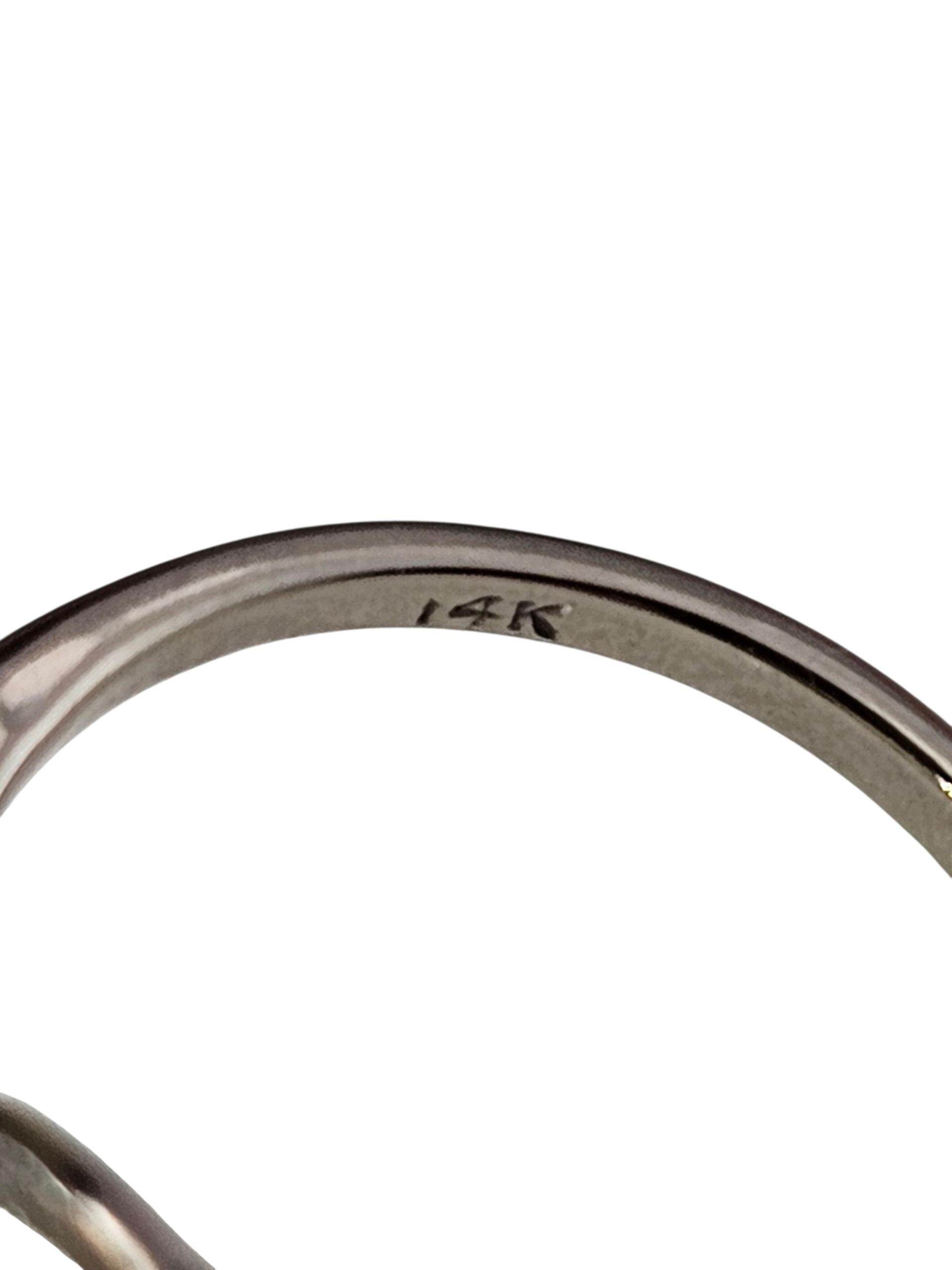 14K Weißgold Opal und Diamant Ring Größe 4,5 #23845 (Ovalschliff) im Angebot