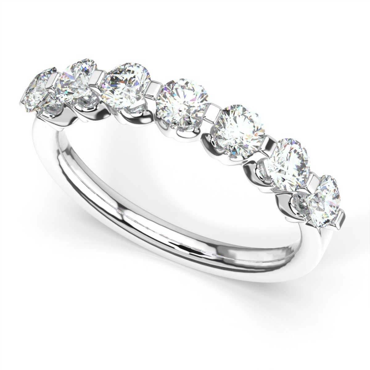 Round Cut 14k White Gold Orly Diamond Ring '1 Ct. tw' For Sale