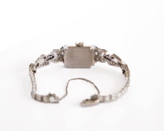 14K White Gold Ornate Vintage Hamilton Watch