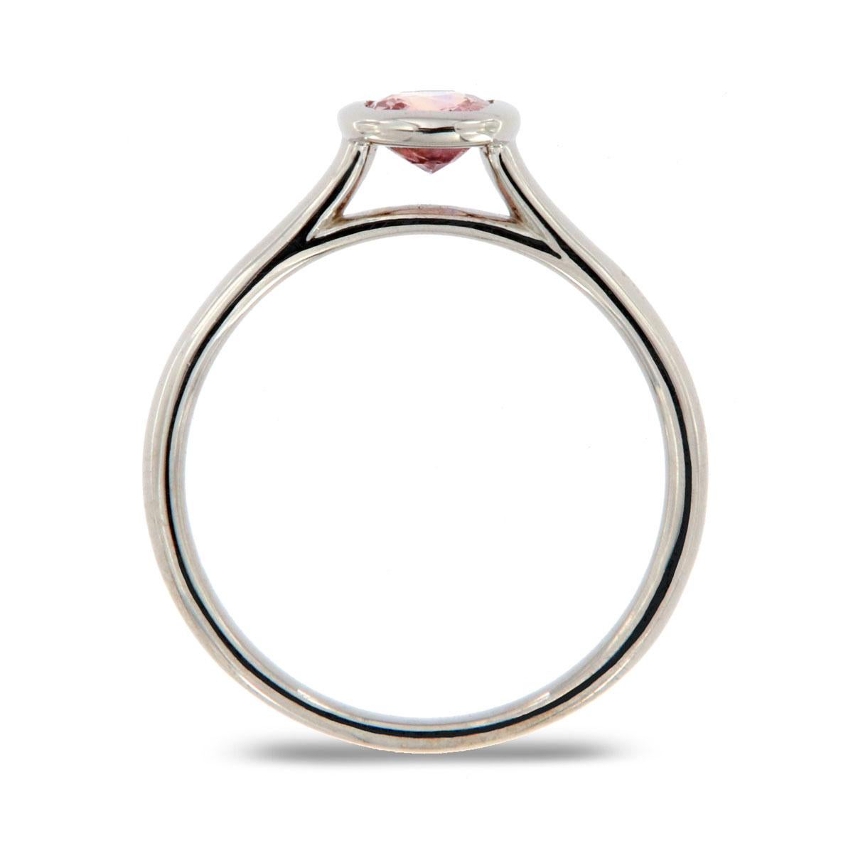 This Solitaire ring features 0.64-carat square cushion shape Peach Natural Sapphire in a bezel setting. Unheated

Product details: 

Center Gemstone Type: PEACH SAPPHIRE
Center Gemstone Carat Weight: 0.66
Center Gemstone Diameter: 5x5
Center
