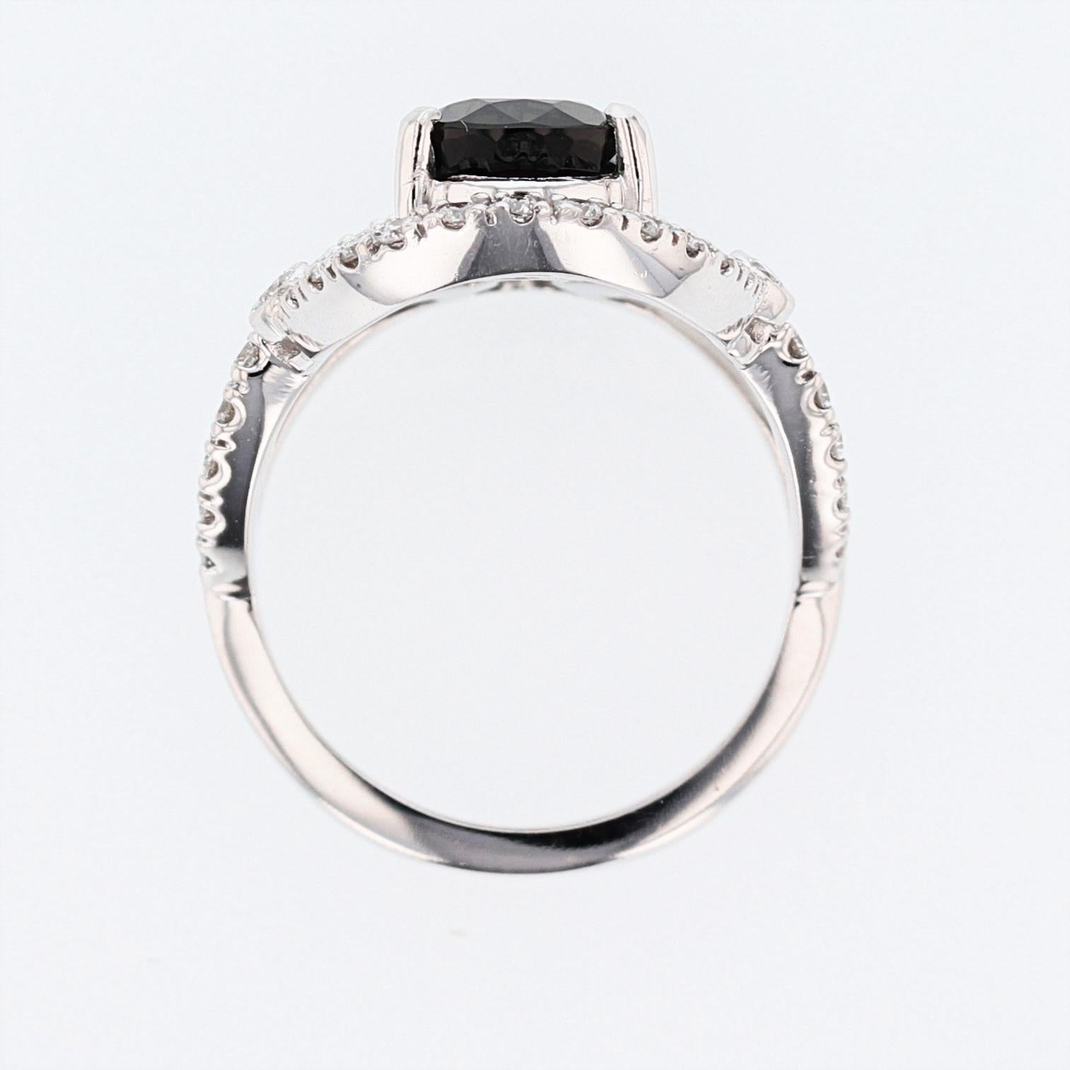 Bague diadème en or 14 carats en forme de poire avec tourmaline verte de 2,25 carats et diamants Neuf - En vente à Houston, TX