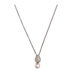Pendentif pendant en or blanc 14 carats avec diamants