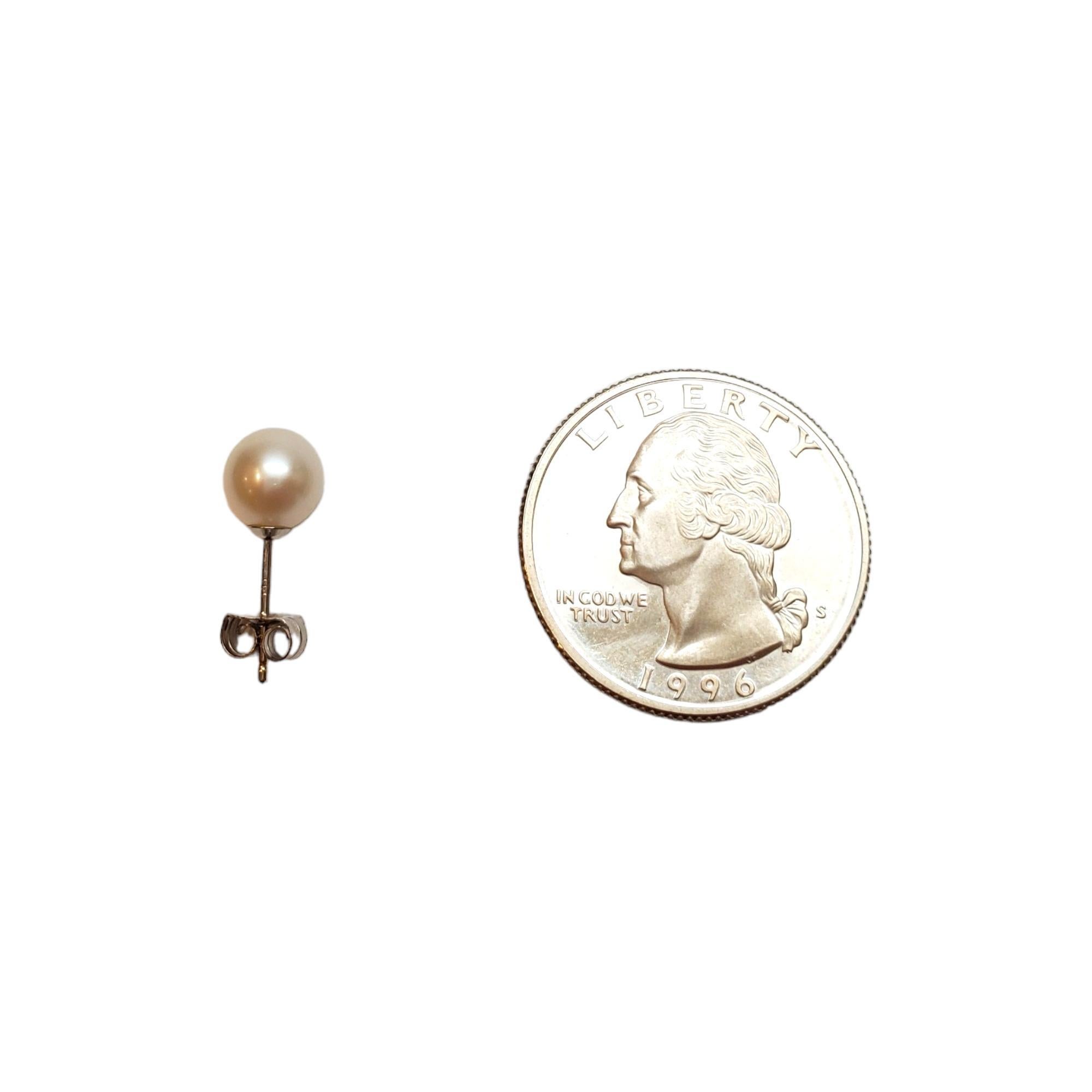 Orecchini con perle in oro bianco 14K #17741 in vendita 1