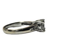 14k White Gold Pie Cut 1.20ct Diamond Ring