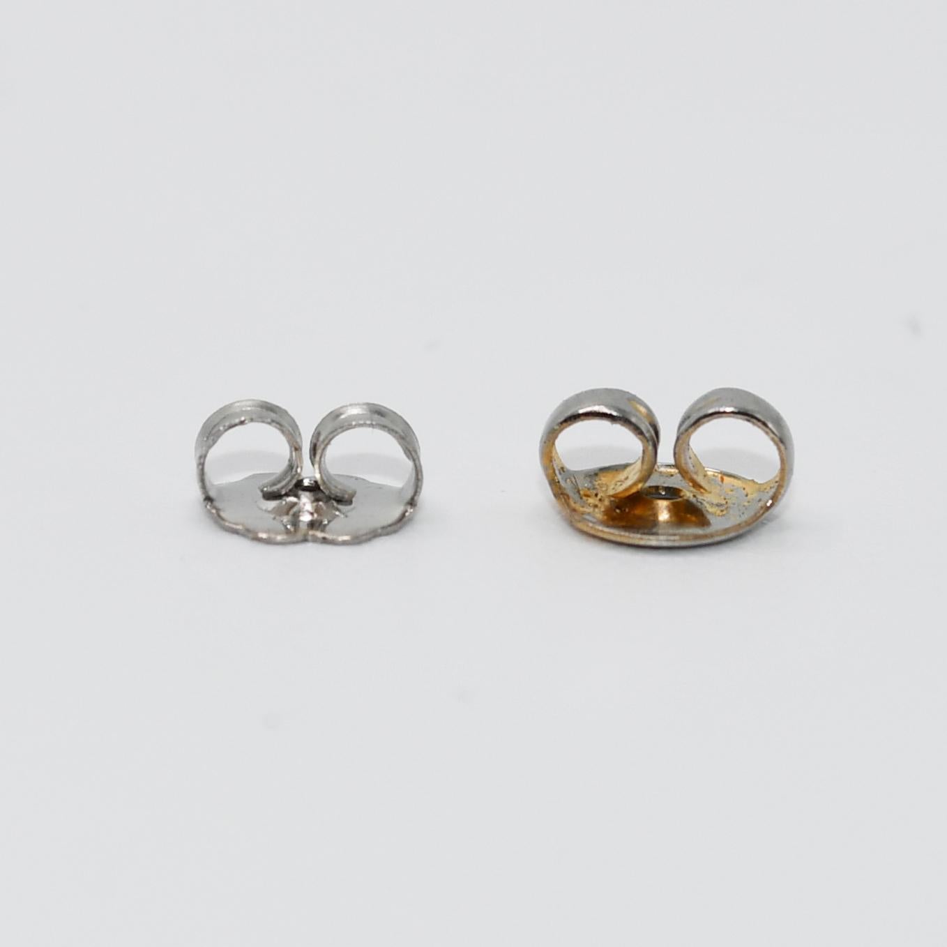 Brilliant Cut 14K White Gold Pink Lab Topaz & Diamond Earrings, 15.00tcw, 6.8g For Sale