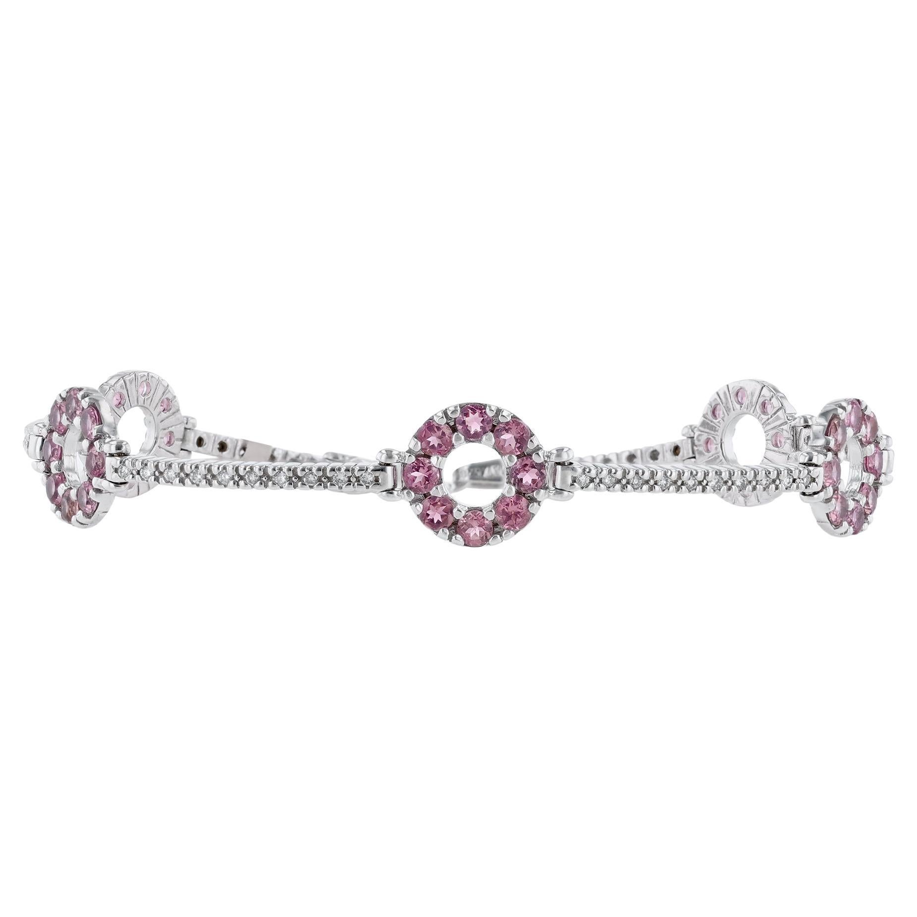 Mixed Tourmaline Diamond Unico Wide Bracelet main image 1