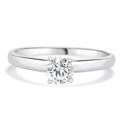 14K White Gold
Platinum Leo Cut Diamond Solitaire Engagement Ring