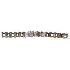 14k White Gold Radiant Cut Diamond Tennis Bracelet with 5 Carats