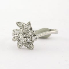 14k white gold ring with brilliant-cut diamond up to 0.15ct