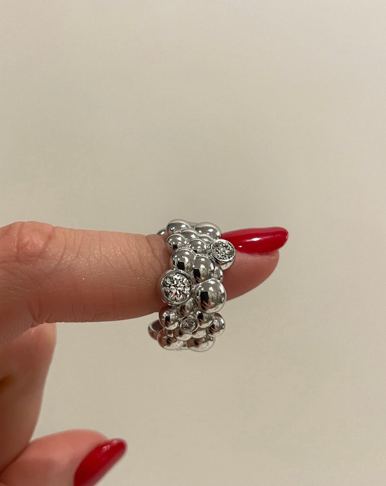 For Sale:  14k White Gold Ring with Diamonds 4