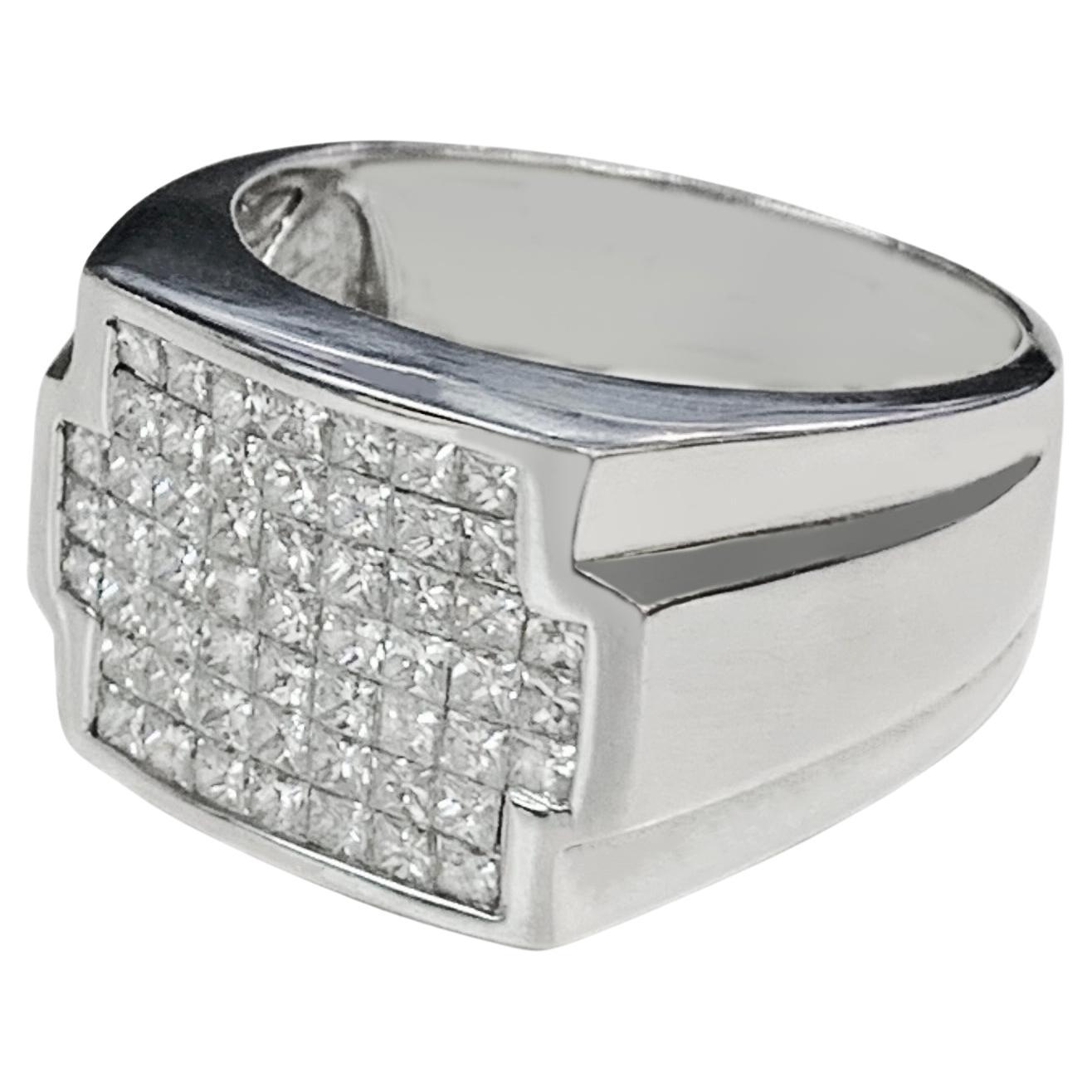14k White Gold Ring with VS-G Diamonds