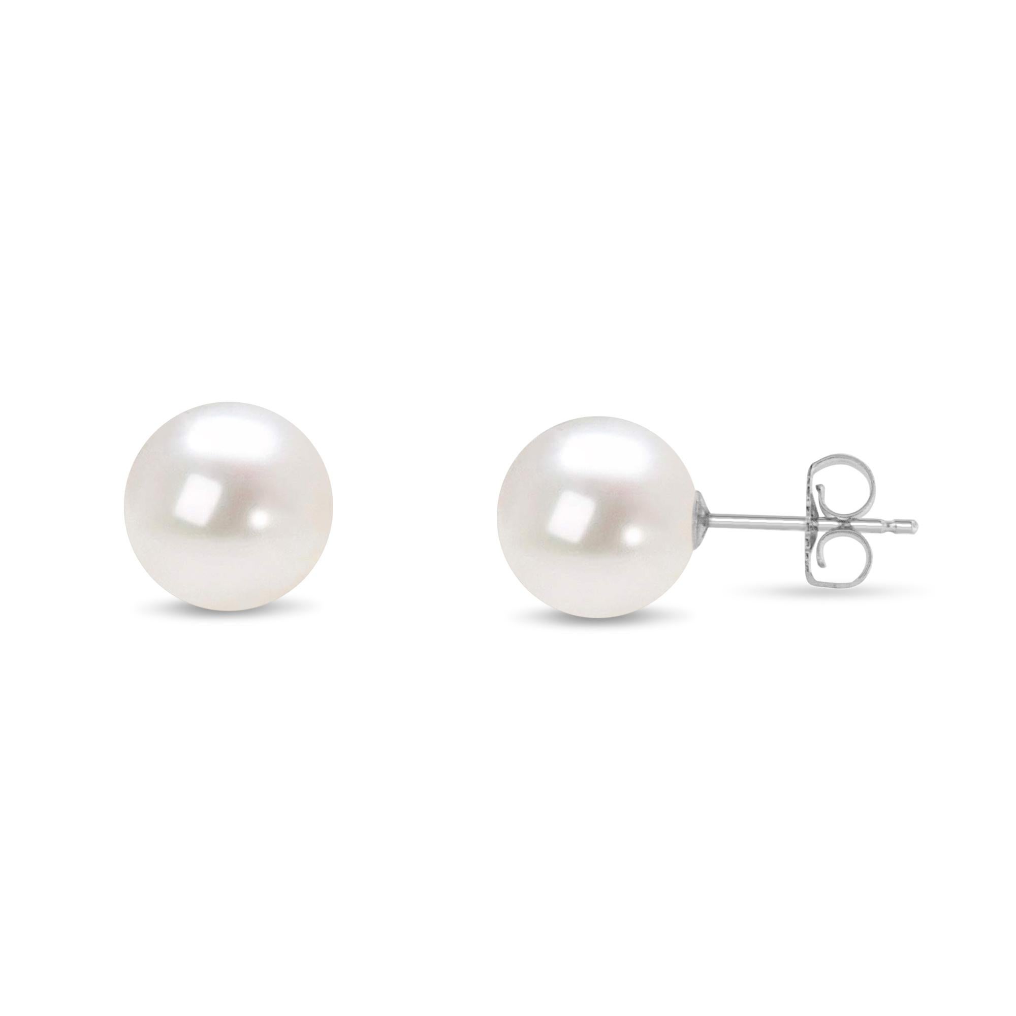 Sweet, sophisticated and seemingly simple, our stunning Akoya Pearls are totally enchanting, with an ever-vibrant luminosity dancing across their radiant surfaces. These 8-8.5MM, cultured white with pink overtone Akoya Pearls are of the highest