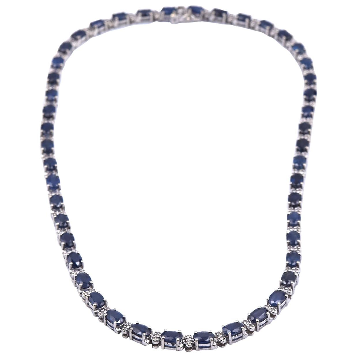 white sapphire tennis necklace white sapphire tennis necklace