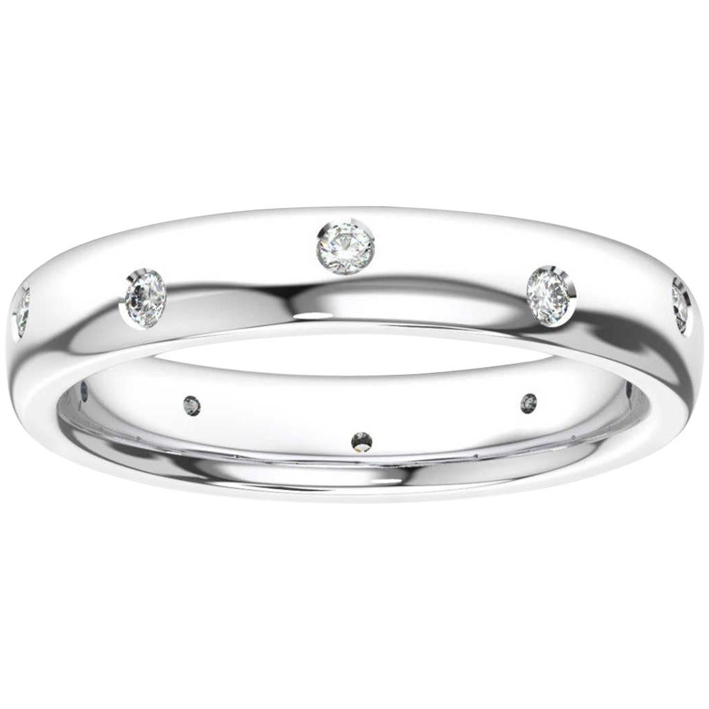 14K White Gold Siena Eternity Diamond Ring '1/5 Ct. Tw' For Sale