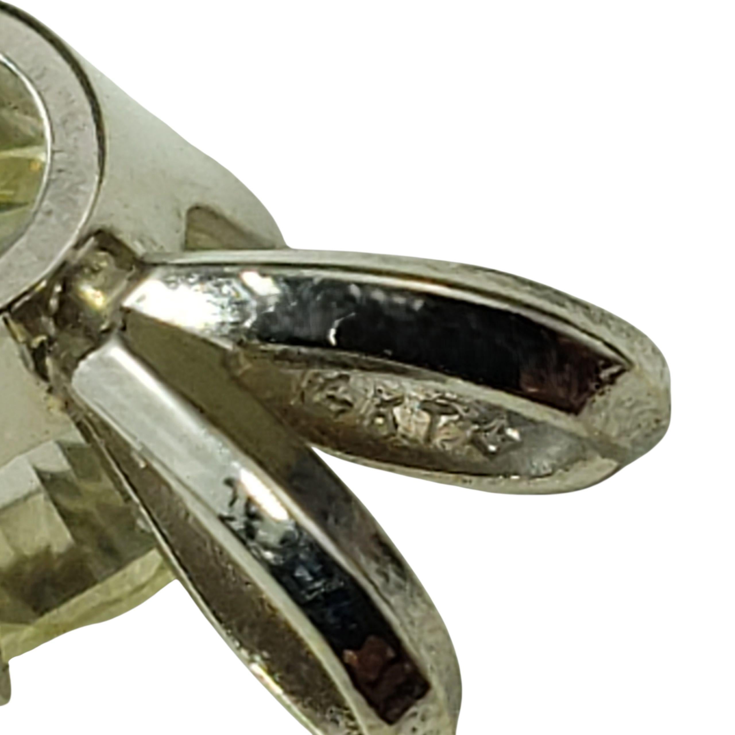 Donna Ciondolo solitario in oro bianco 14K con diamante tondo Brilliante  #22472 in vendita
