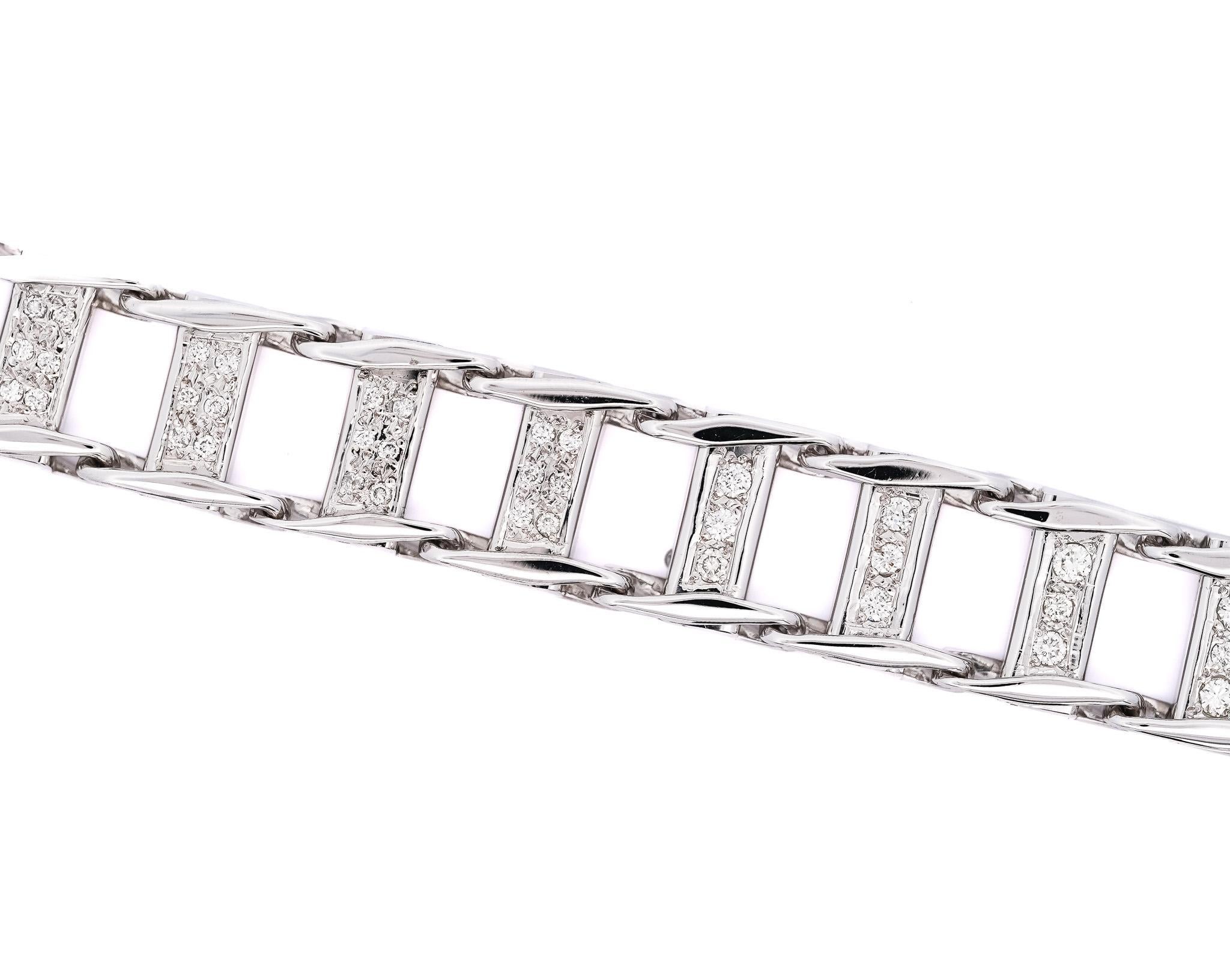 white gold mens bracelet