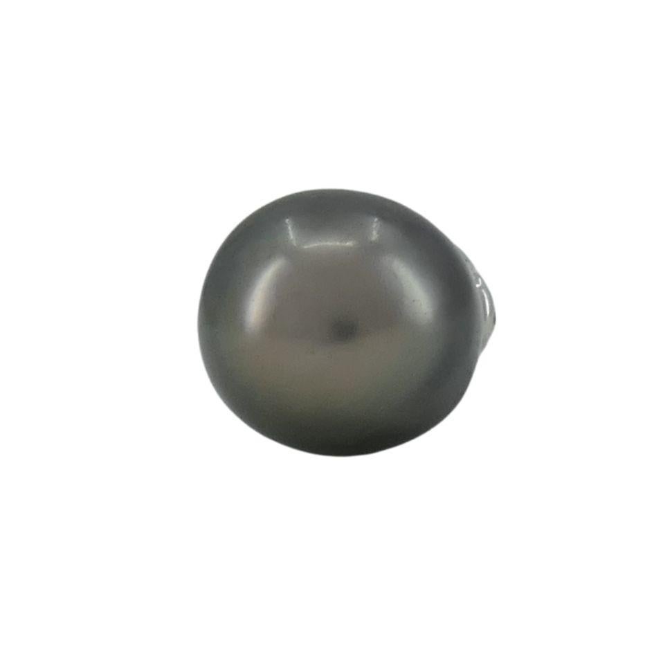 Colgante realzador de diamantes con perla de Tahití en oro blanco de 14k en Bueno estado para la venta en Beverly Hills, CA