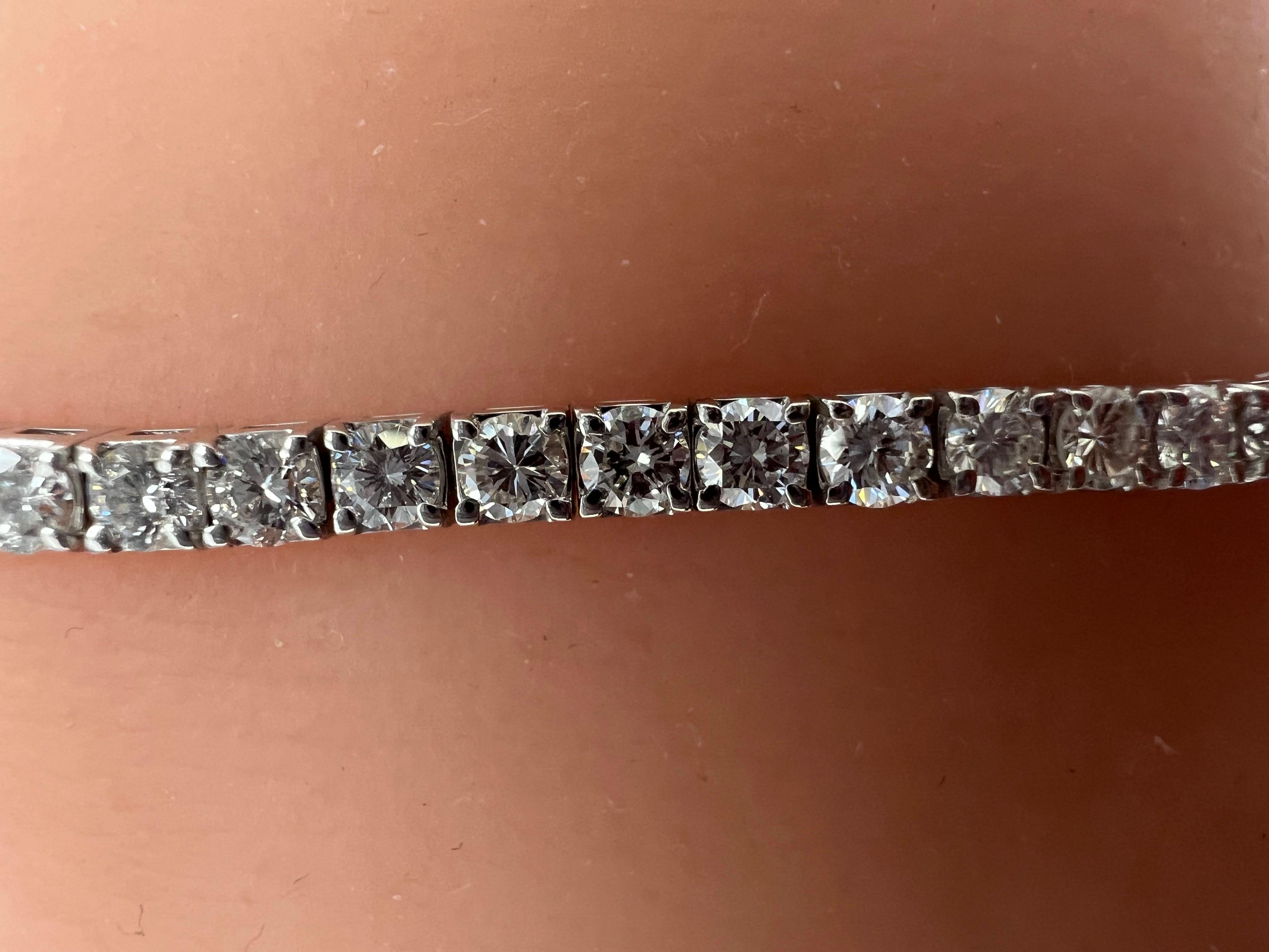 bracciale tennis diamanti 4 carati