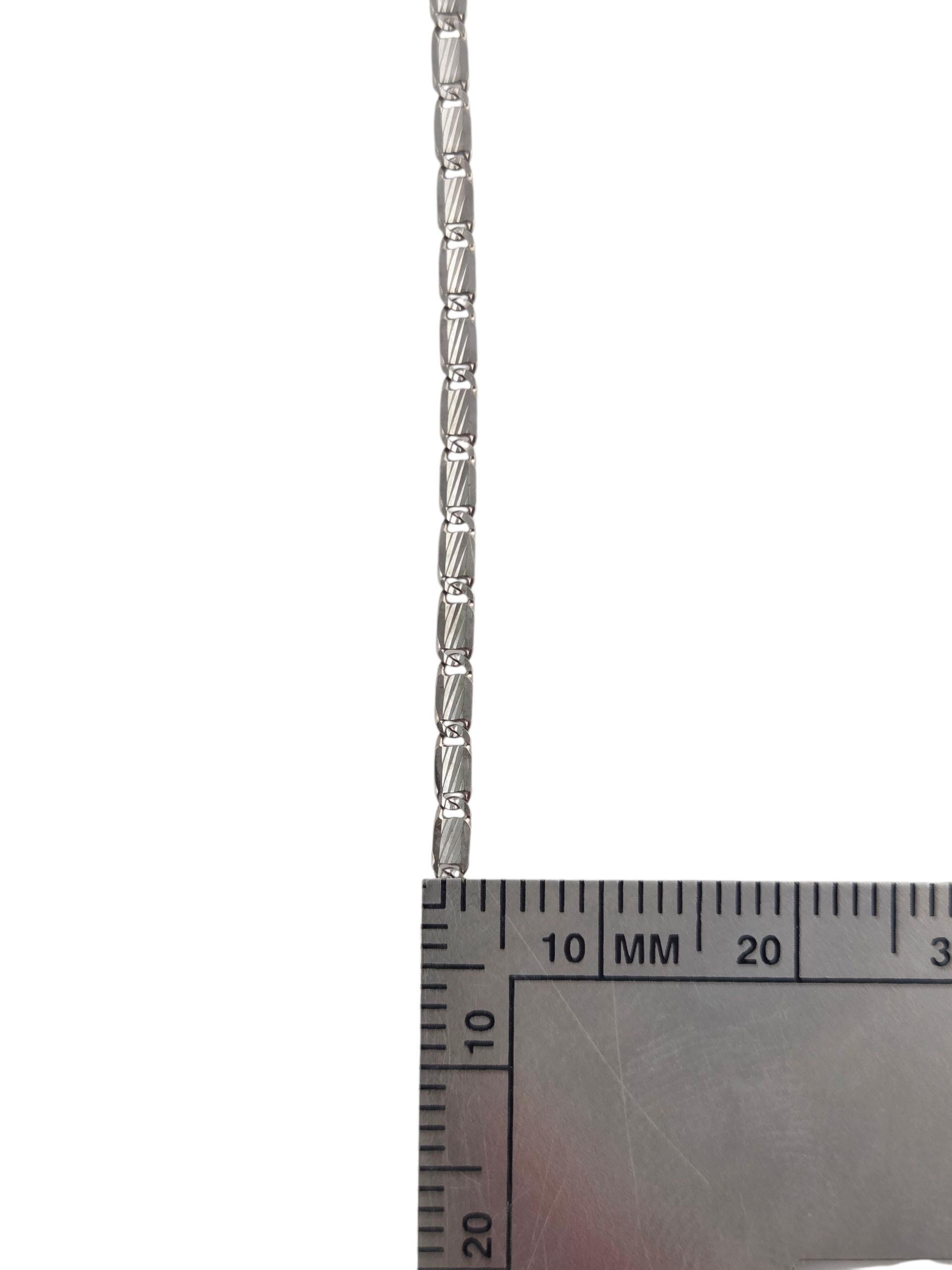 Contemporaneo Collana A Link in oro bianco 14K #23854 in vendita