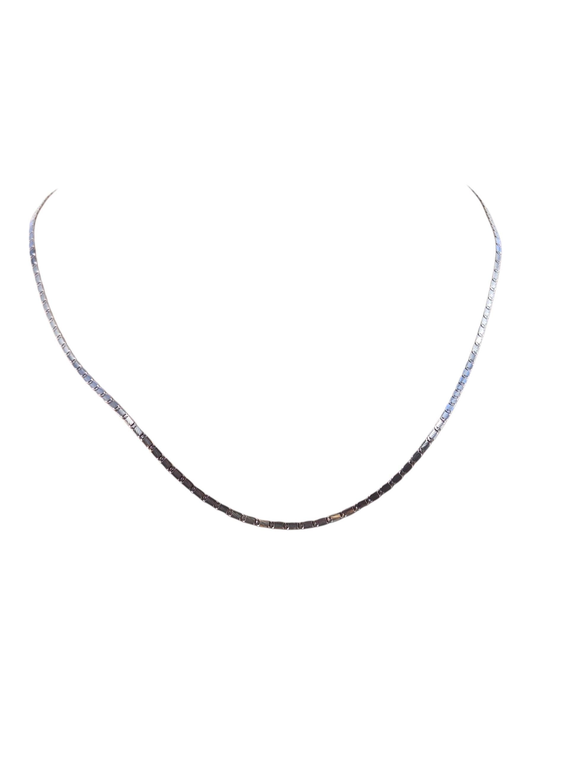 Donna Collana A Link in oro bianco 14K #23854 in vendita