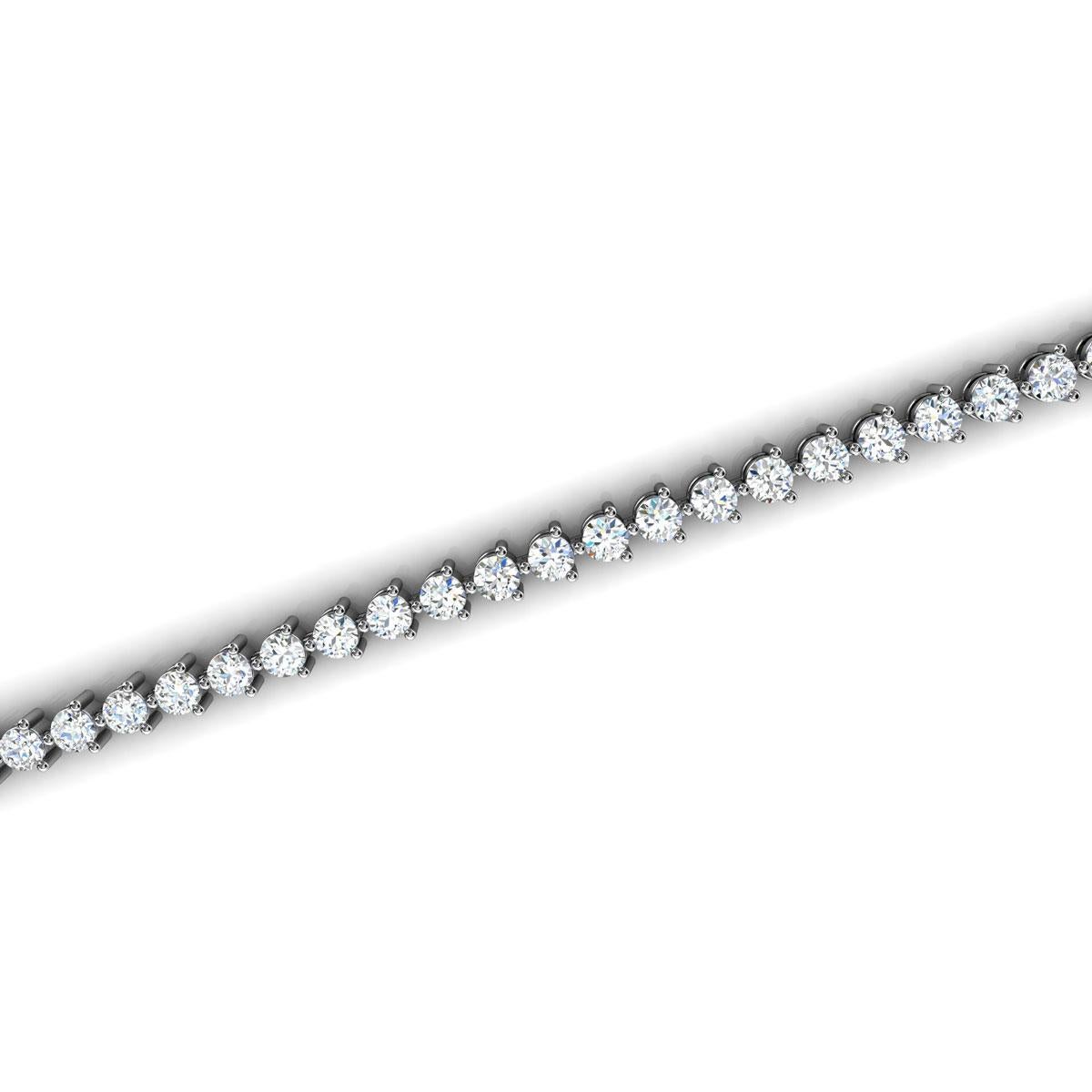 3 prong tennis bracelet
