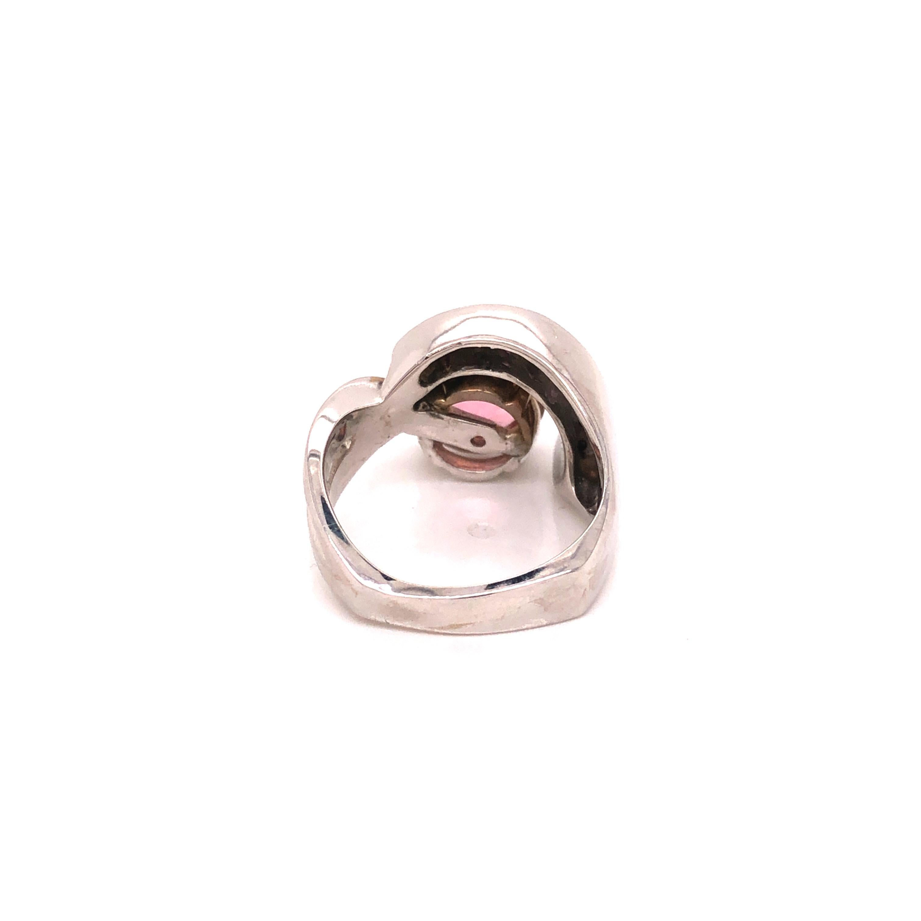 sapphire and tourmaline ring
